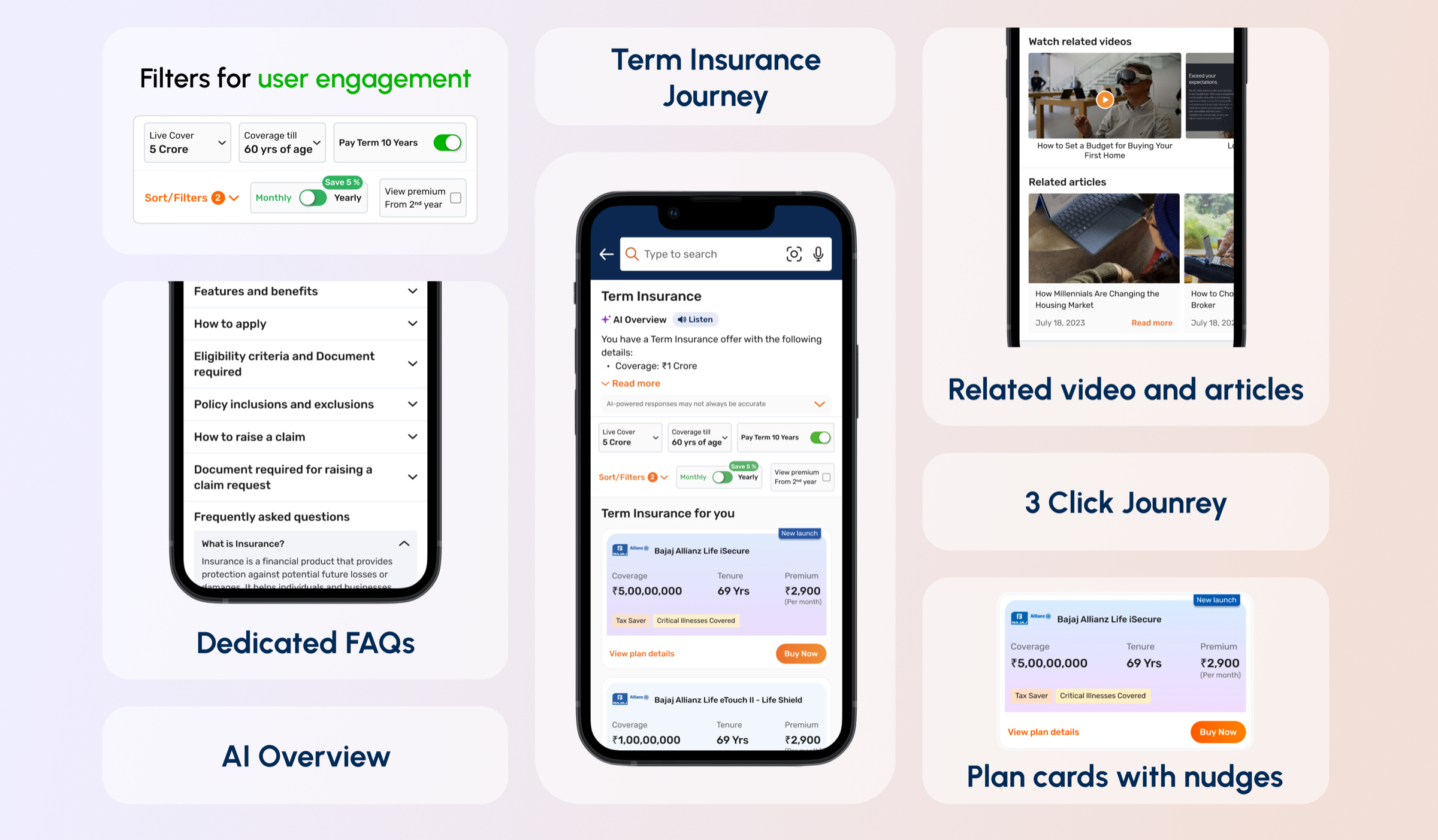 Life Insurance, Bajaj Finserv project preview