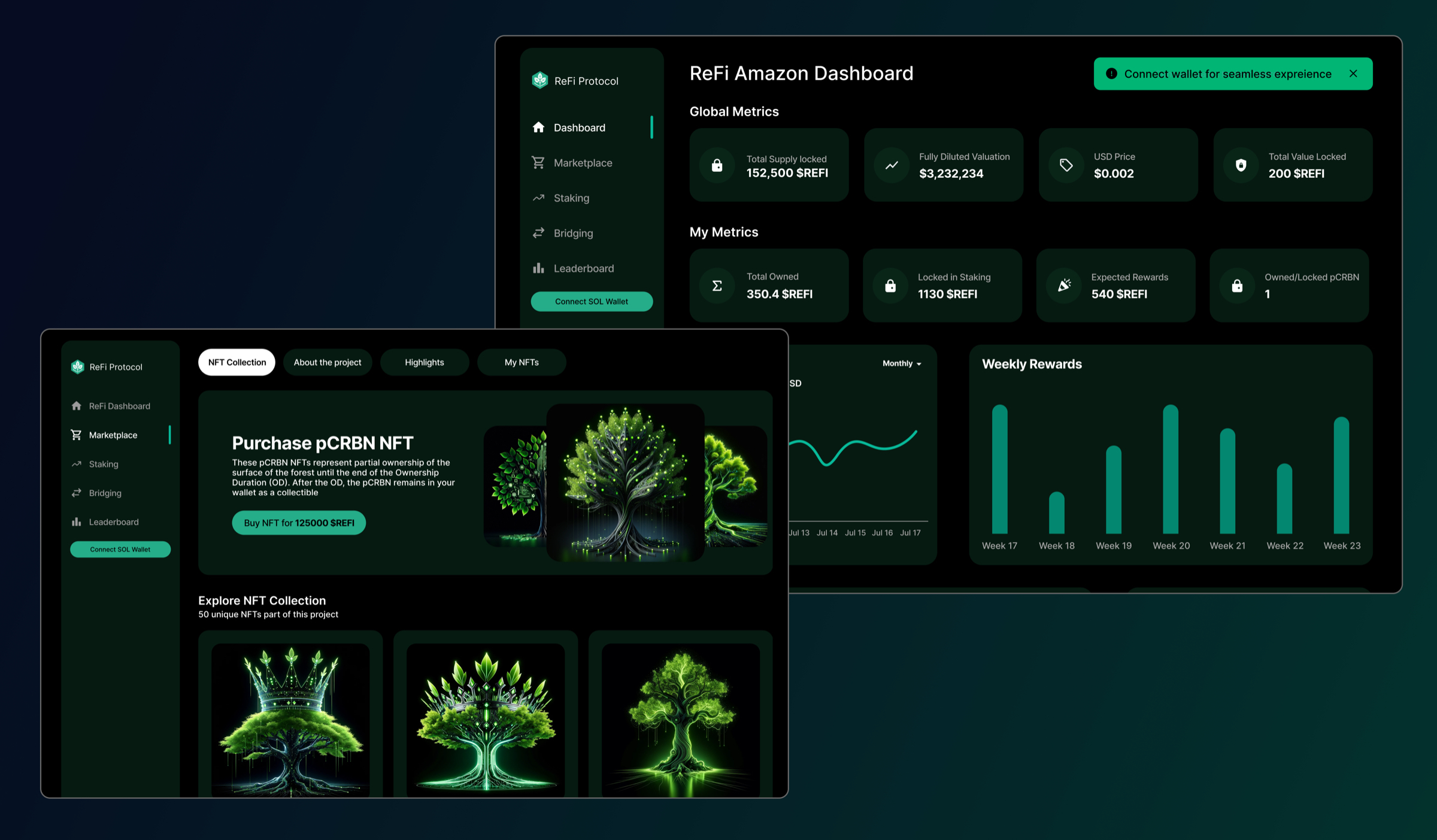 ReFi NFT Dashboard project preview