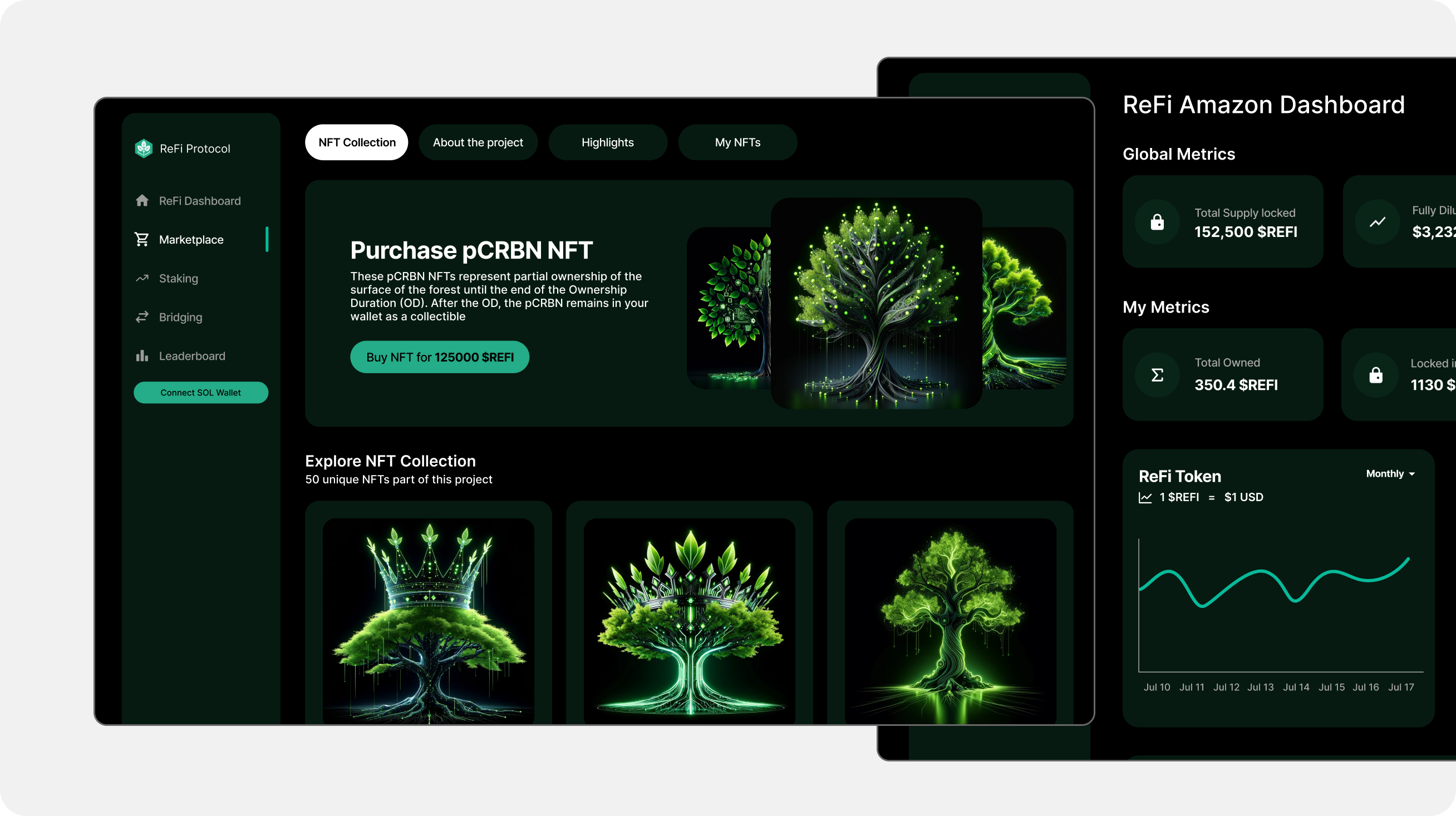 ReFi NFT Dashboard project preview